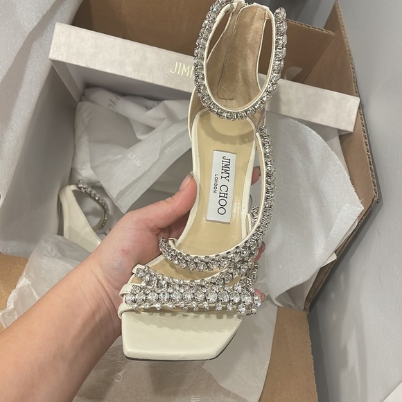 Jimmy choo womens josefine 100 crystal high heal cost 2,400$ with tax & shipping - Picture 9 of 10